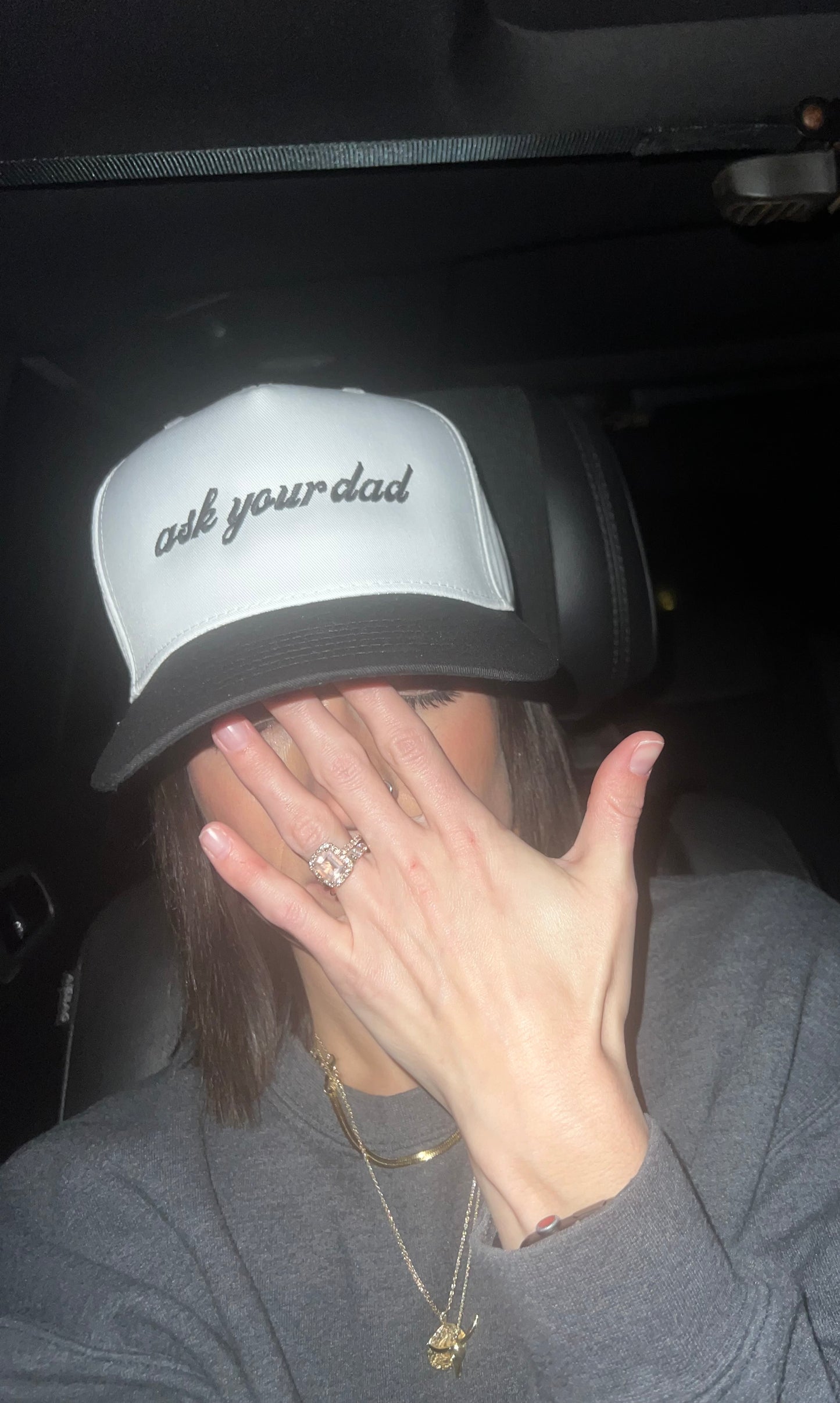 Ask Your Dad Trucker Hat