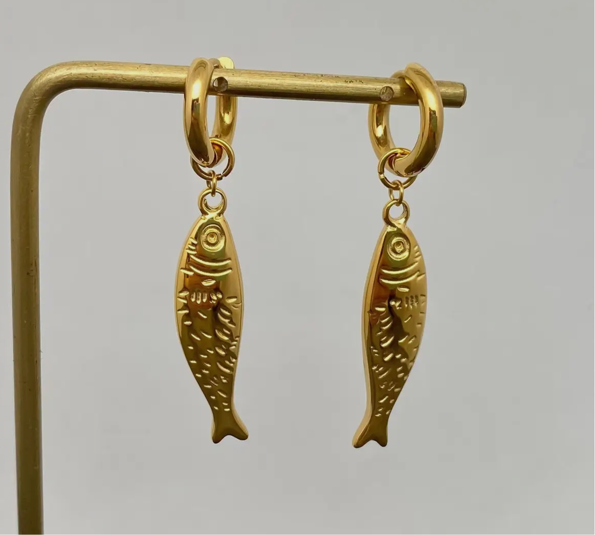 Fish Charm Huggies