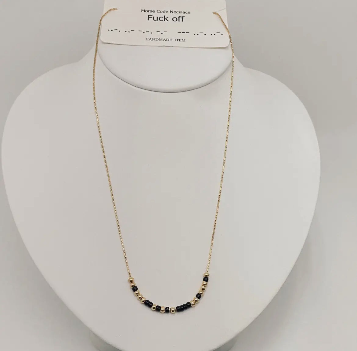 π₯-Off Morse Code Necklace