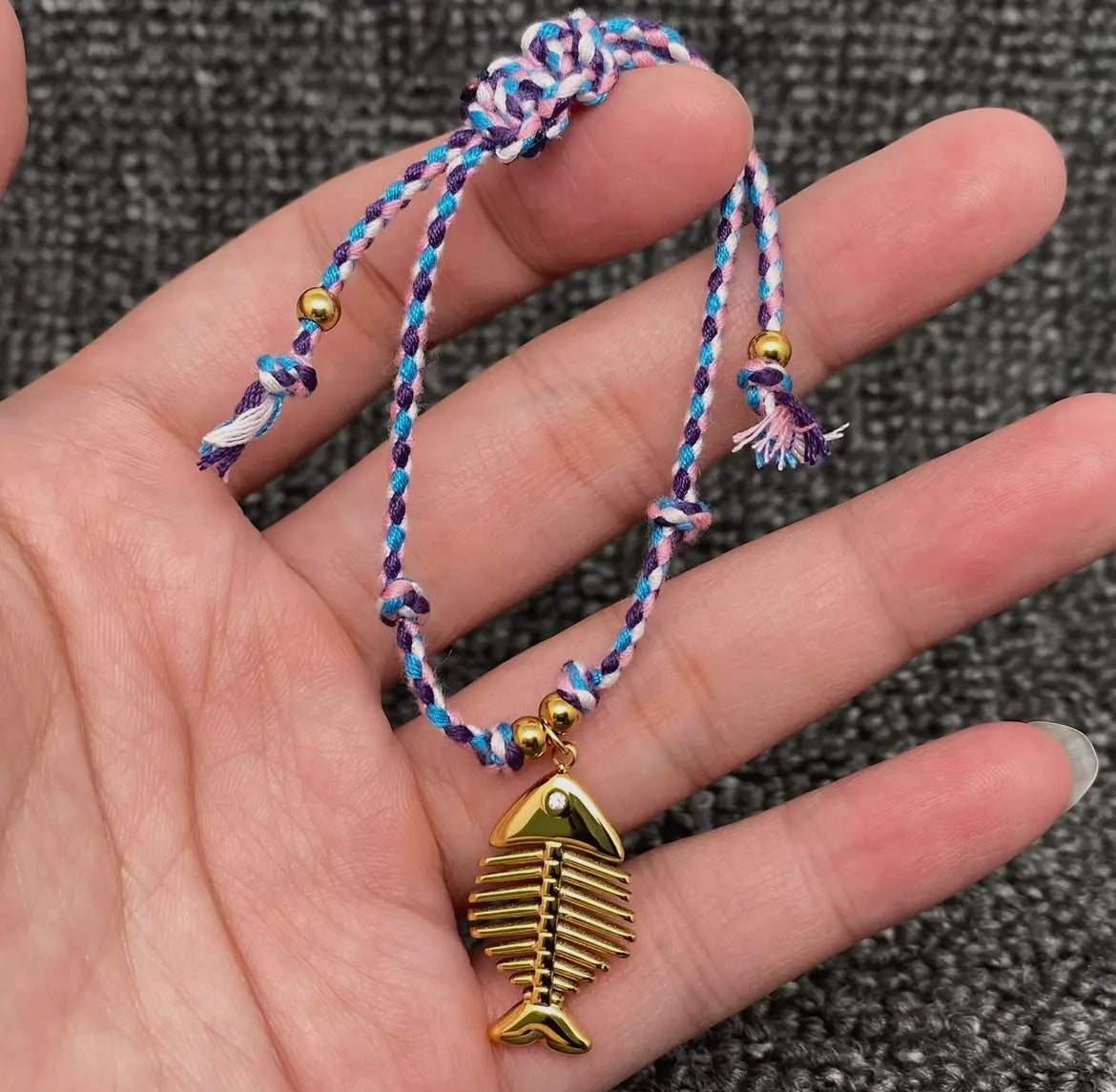 Ocean Style Adjustable Charm Bracelet