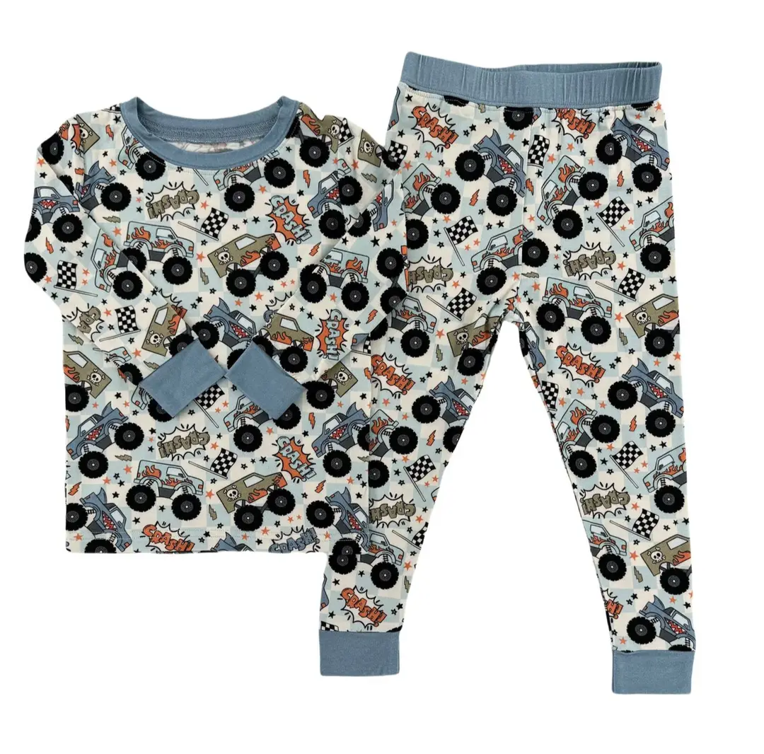 Lil' Cuties Monster Truck Bamboo Set