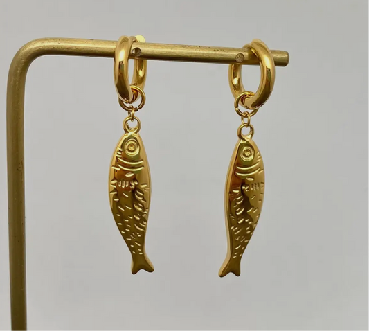 Fish Charm Huggies