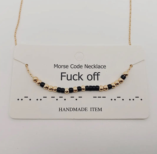 💥-Off Morse Code Necklace